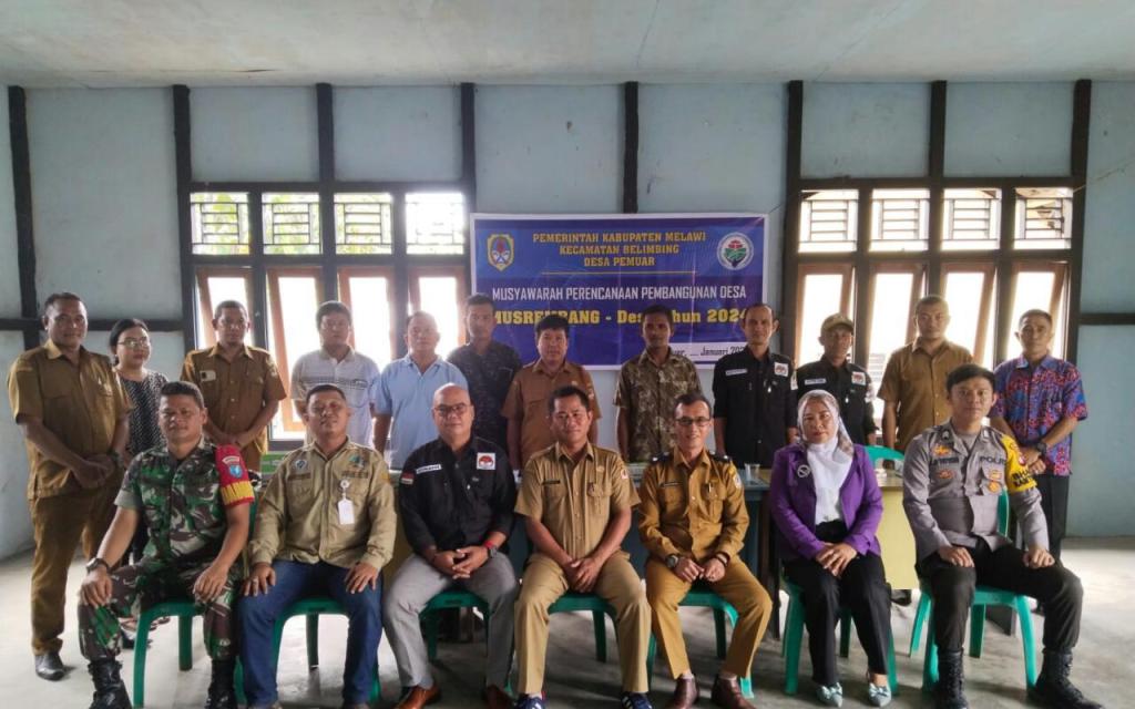 Karyanto. SP. M.Si Seketaris Camat Menghadiri MusrenbangDes Di Desa&nbsp;Pemuar