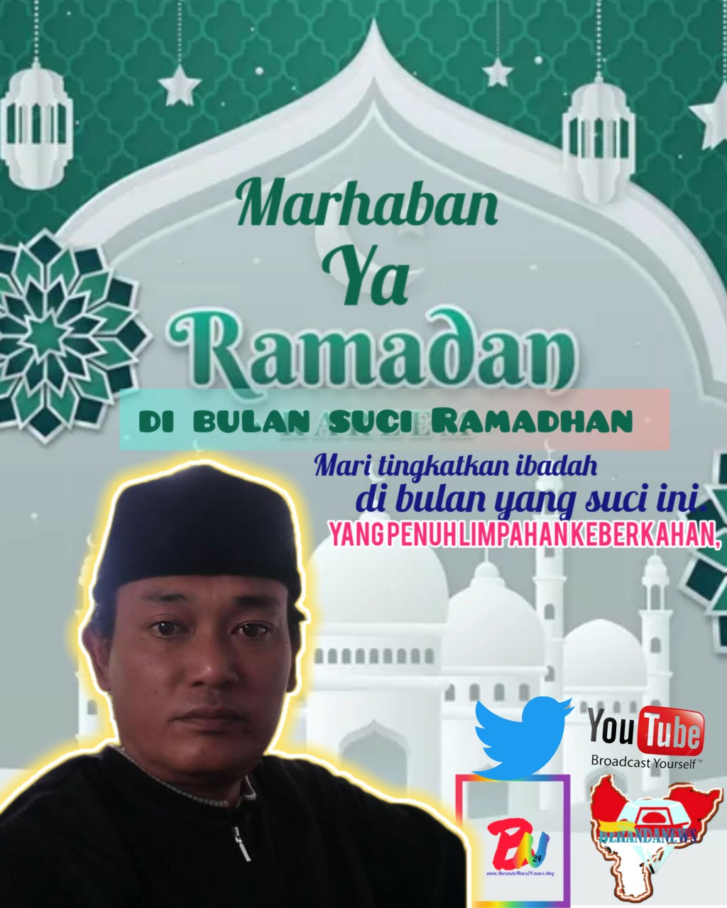 BERANDANEWS24 MENGUCAPKAN Selamat Menyambut Bulan Suci Ramadhan 1444 H/2023&nbsp;M.