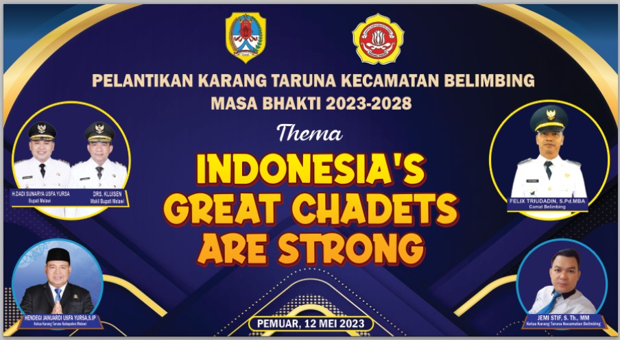 Rencana Pelantikan dan pengukuhan Karang Taruna Kecamatan Belimbing masa bakti 2023-2028 di gedung SMPN 1 BELIMBING(12/5/2023)