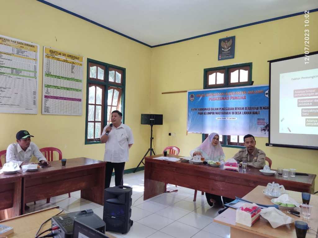 Rapat Koordinasi Penanganan dan Pencegahan Penyakit DBD,Bersama Masyarakat Pemdes Laman&nbsp;Bukit