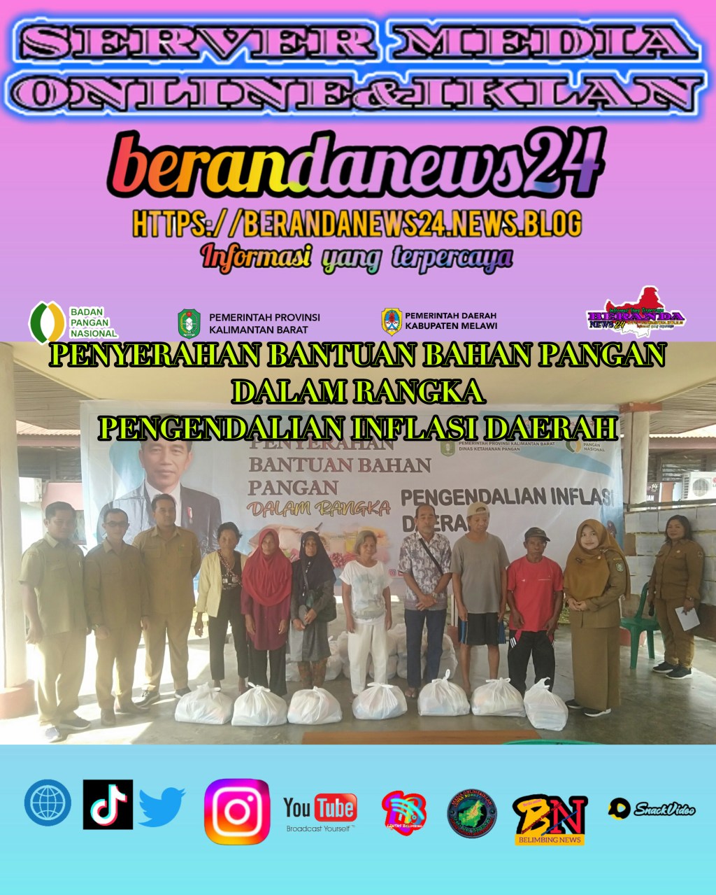 PENYERAHAN BANTUAN BAHAN PANGAN DALAM RANGKA PENGENDALIAN INFLASI&nbsp;DAERAH