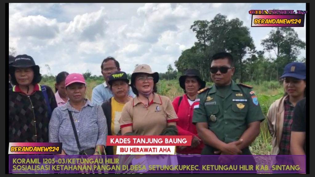 KORAMIL 1205-03/KETUNGAU HILIR SOSIALISASI KETAHANAN PANGAN DI DESA Tanjung Baung.KEC. KETUNGAU HILIR KAB.&nbsp;SINTANG.