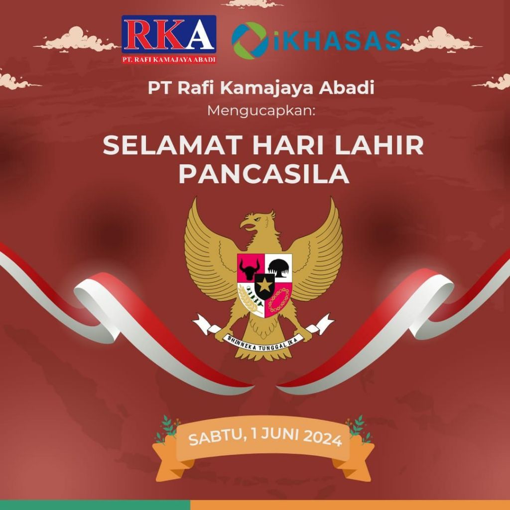 PT.RKA/IKHASAS Mengucapkan diperingati 1 Juni, Hari Lahir Pancasila&nbsp;2024