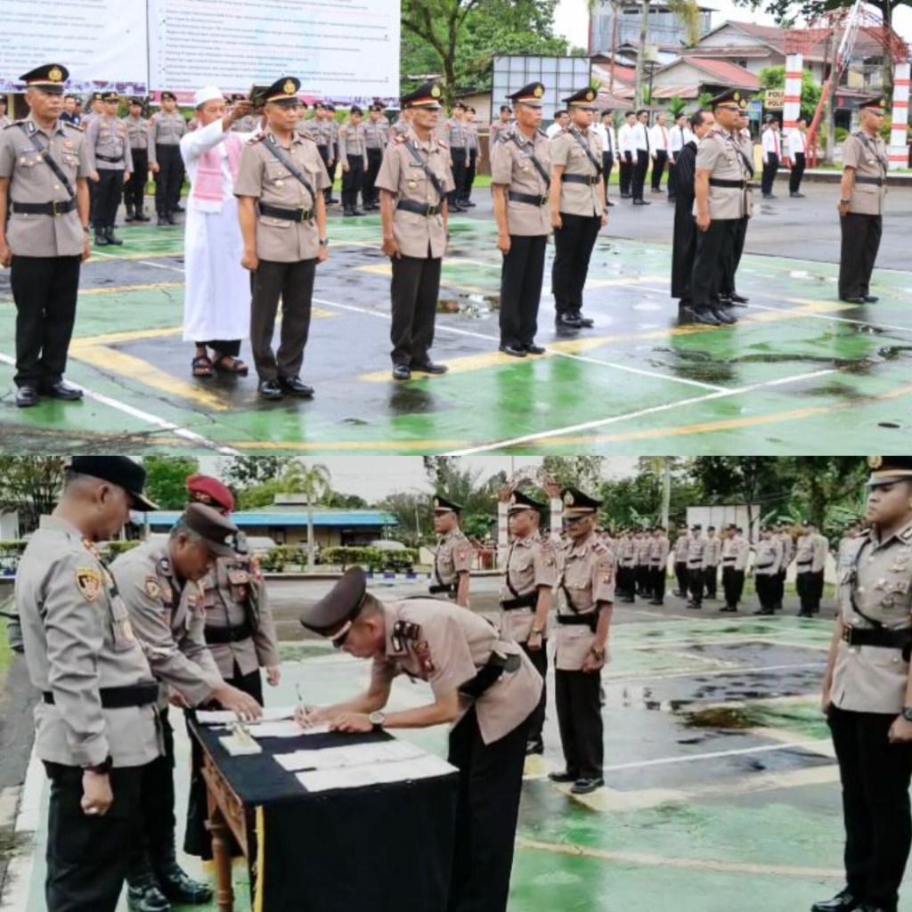 PERGANTIAN 4 KAPOLSEK DAN PEJABAT LINGKUNGAN POLRES&nbsp;MELAWI