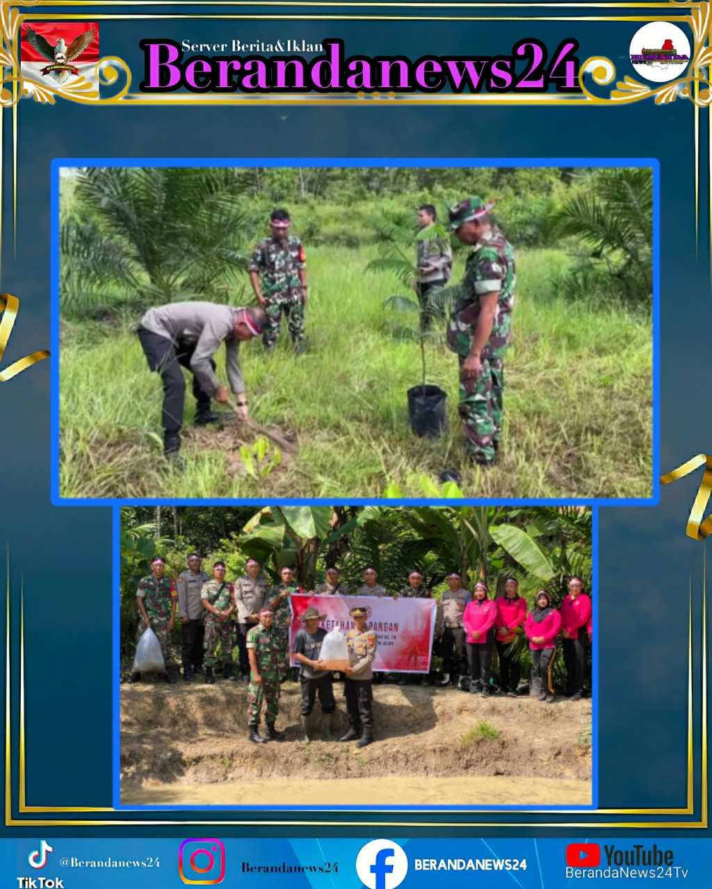 Memperingati HUT BHAYANGKARA KE-78 POLSEK BELIMBING DAN KORAMIL 1205/16 PEMUAR Tanam Pohon Dan Tebar Bibit&nbsp;Ikan