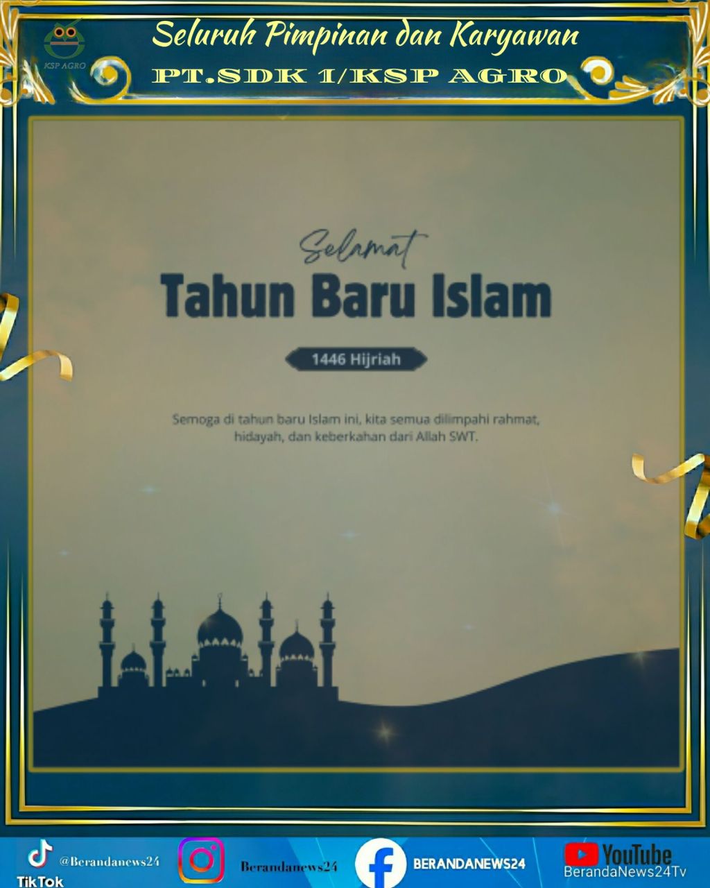 PT.SDK I MENGUCAPKAN SELAMAT TAHUN BARU ISLAM 1446&nbsp;H