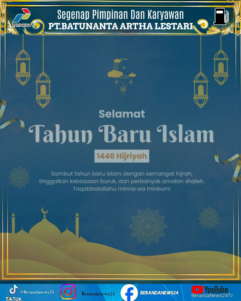 PT.BAL Mengucapkan selamat Tahun Baru Islam 1446&nbsp;H
