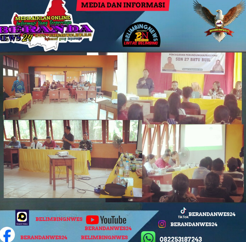 SOSIALISASI TINDAK PENCEGAHAN BULLYING DI SELENGGARAKAN DI SDN 27 Batu&nbsp;Buil