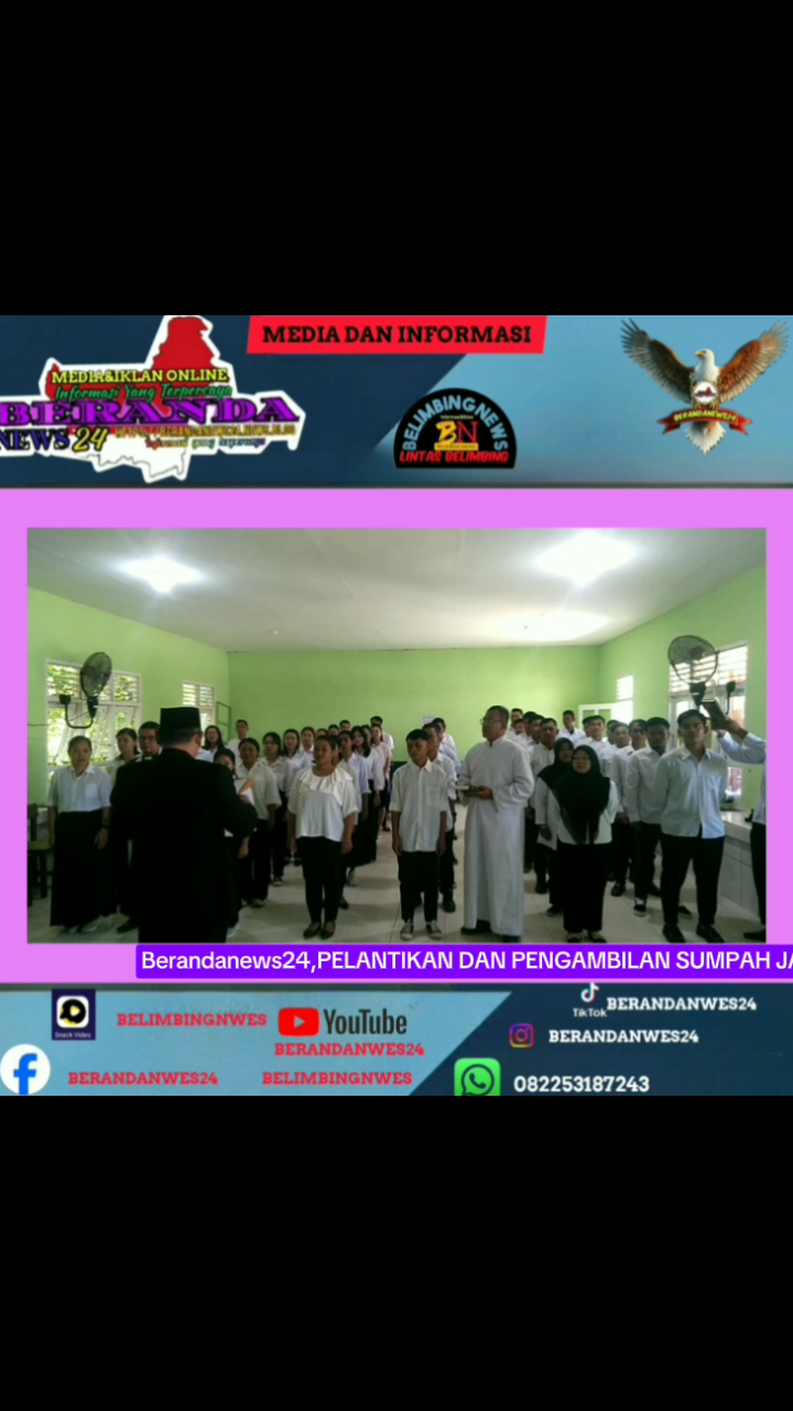 SUKSES PELANTIKAN DAN PENGAMBILAN SUMPAH JANJI SERTA BIMBINGAN TEKNIS (BIMTEK) PENGAWAS TPS SE-KECAMATAN&nbsp;BELIMBING