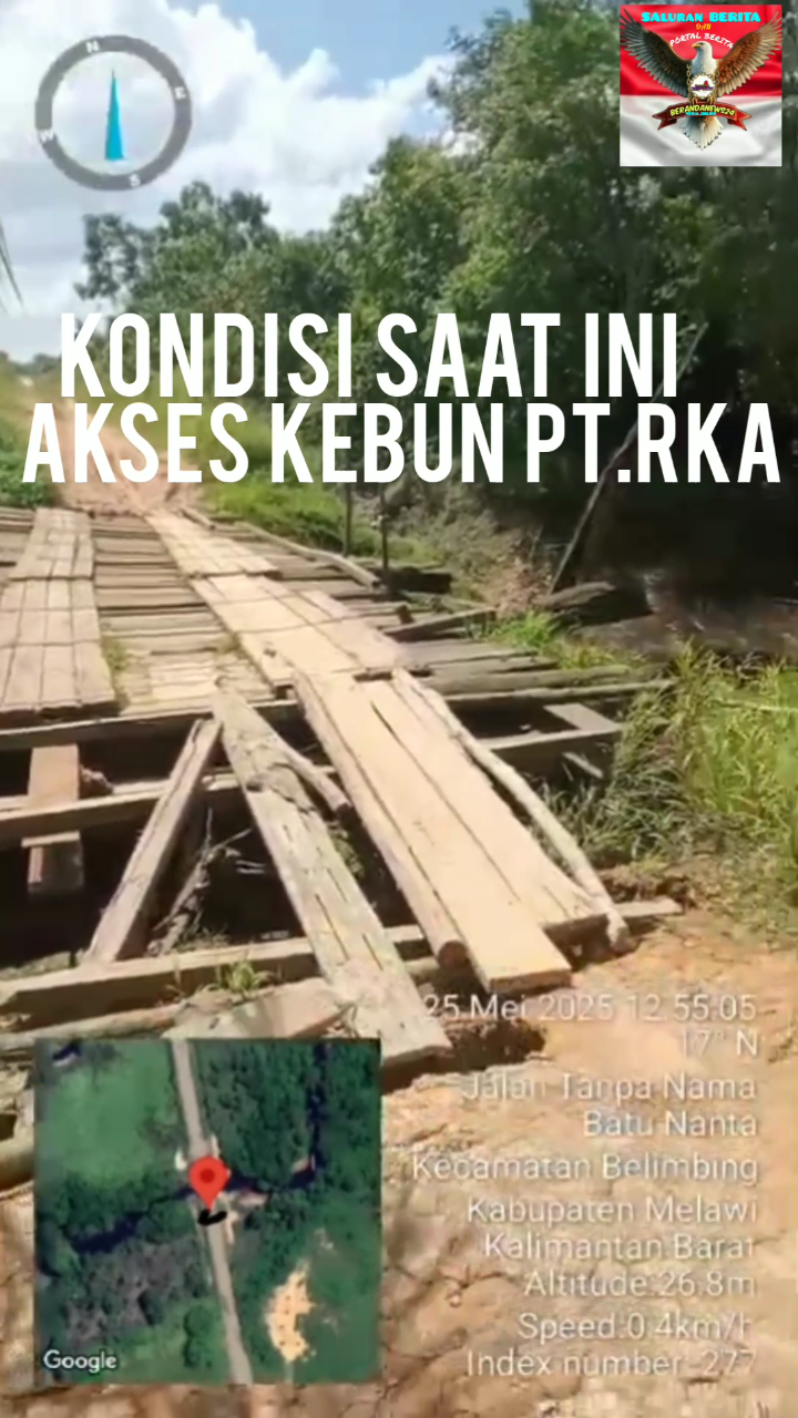 KODISI AKSES MENUJU PT.RKA SAAT INI “RUSAK”