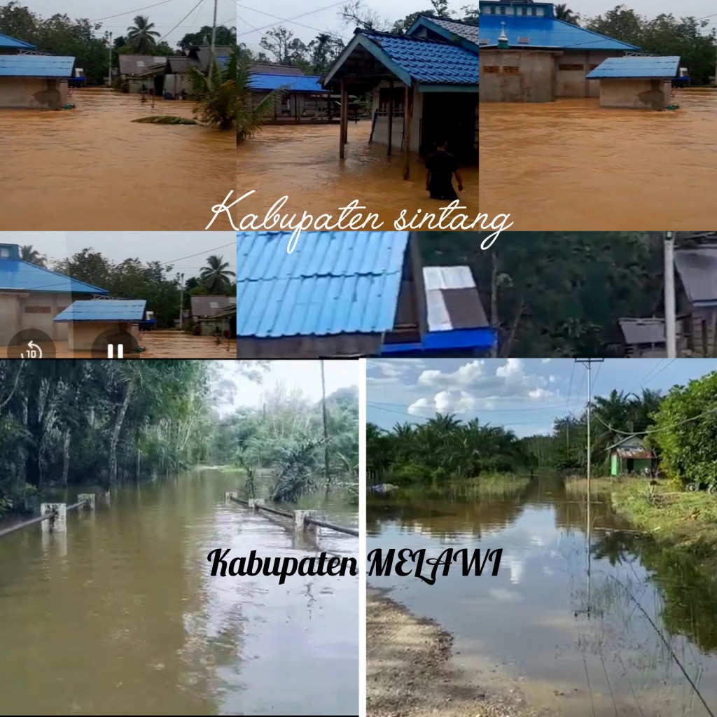 Banjir yang Melanda Dua Kabupaten&nbsp;Dikalbar