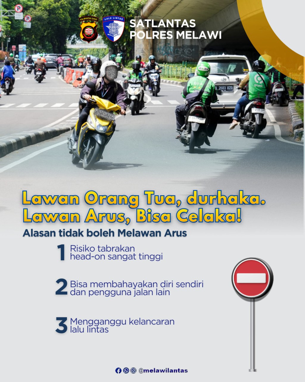 Satgas Ops Zebra Kapuas Polres Melawi Imbau Masyarakat Jangan Lawan Arus, Bisa&nbsp;Celaka