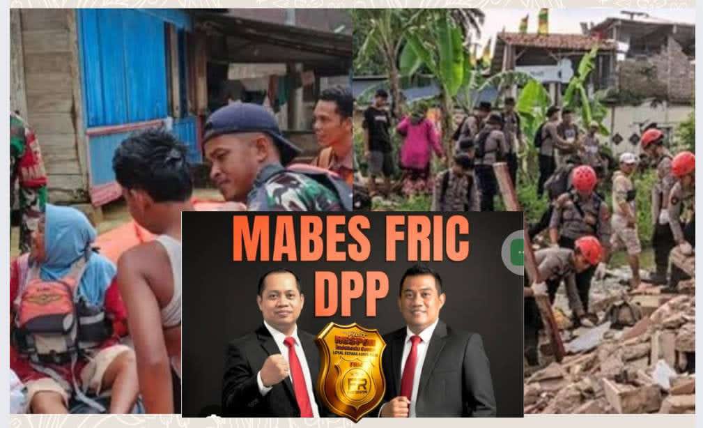 Fast Respon Indonesia Center Apresiasi Sinergi TNI-Polri -SAR Aksi Kemanusiaan Bantu Korban Bencana&nbsp;Alam