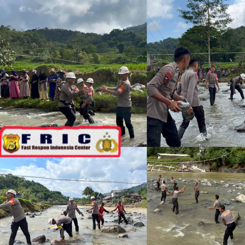 SIARAN PERSTENTANG-Dedikasi Tanpa Pamrih Sat Brimob Polda Jabar Buat Jembatan di Cikaengan, yang Menguatkan Banyak&nbsp;Nyawa