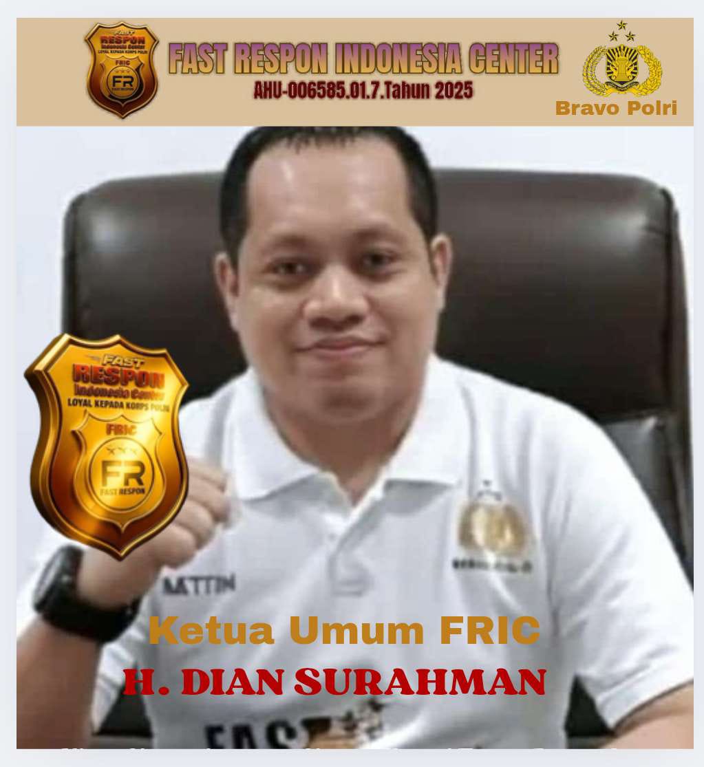 Ketum FRIC : FRIC Binaan Jenderal Mabes Polri Kepada Seluruh Ketua dan Pengurus Untuk Sinergi dan Monitor Kinerja Polri Se&nbsp;Indonesia