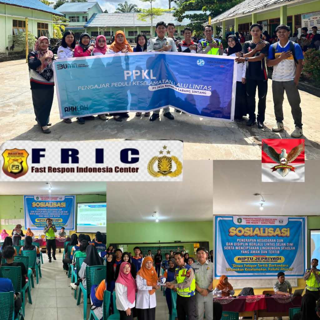 Pelajar Antusias! Satlantas Polres Melawi Beri Penyuluhan Tertib Berlalu Lintas dan Santunan&nbsp;Kecelakaan