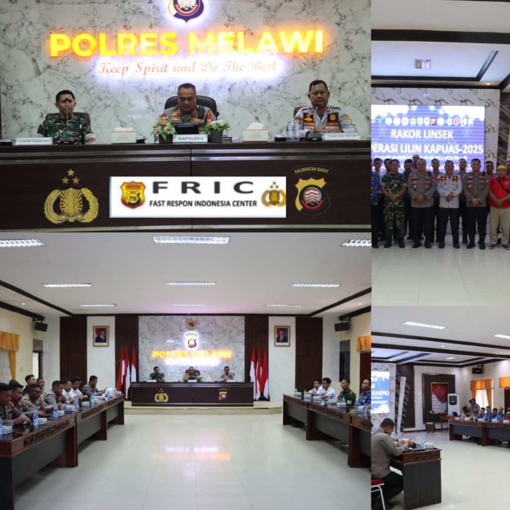 Kapolres Melawi Pimpin Rakor Linsek Ops Lilin Kapuas 2025, Bahas Kesiapan Pengamanan&nbsp;Nataru
