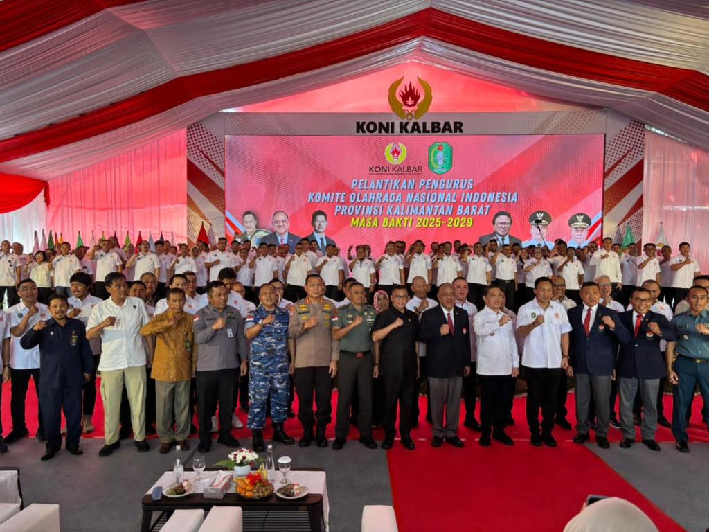 Sinergi Wujudkan Prestasi, Polda Kalbar Hadiri Pelantikan Pengurus KONI Kalbar Masa Bakti&nbsp;2025-2029