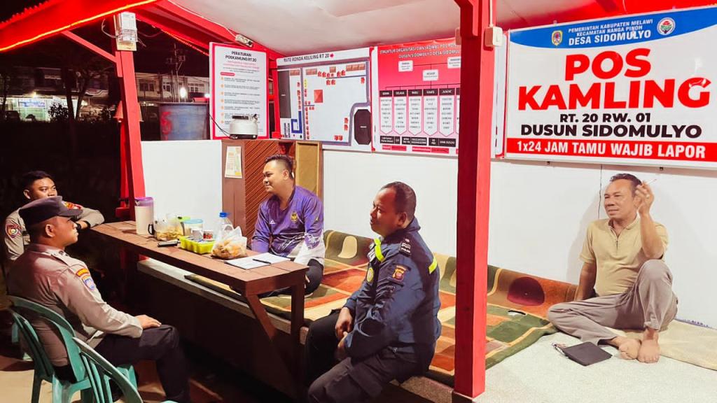Satbinmas Polres Melawi Sambangi Pos&nbsp;Satkamling
