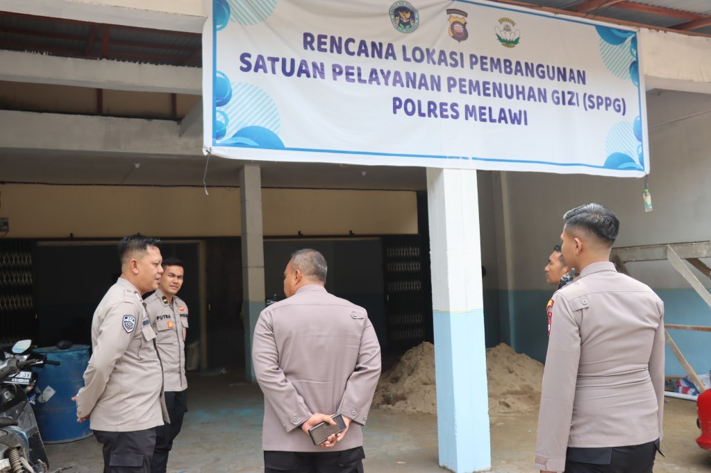 Kapolres Melawi Pantau Progres Pekerjaan Pembangunan SPPG Polri Polres Melawi 02&nbsp;Belimbing