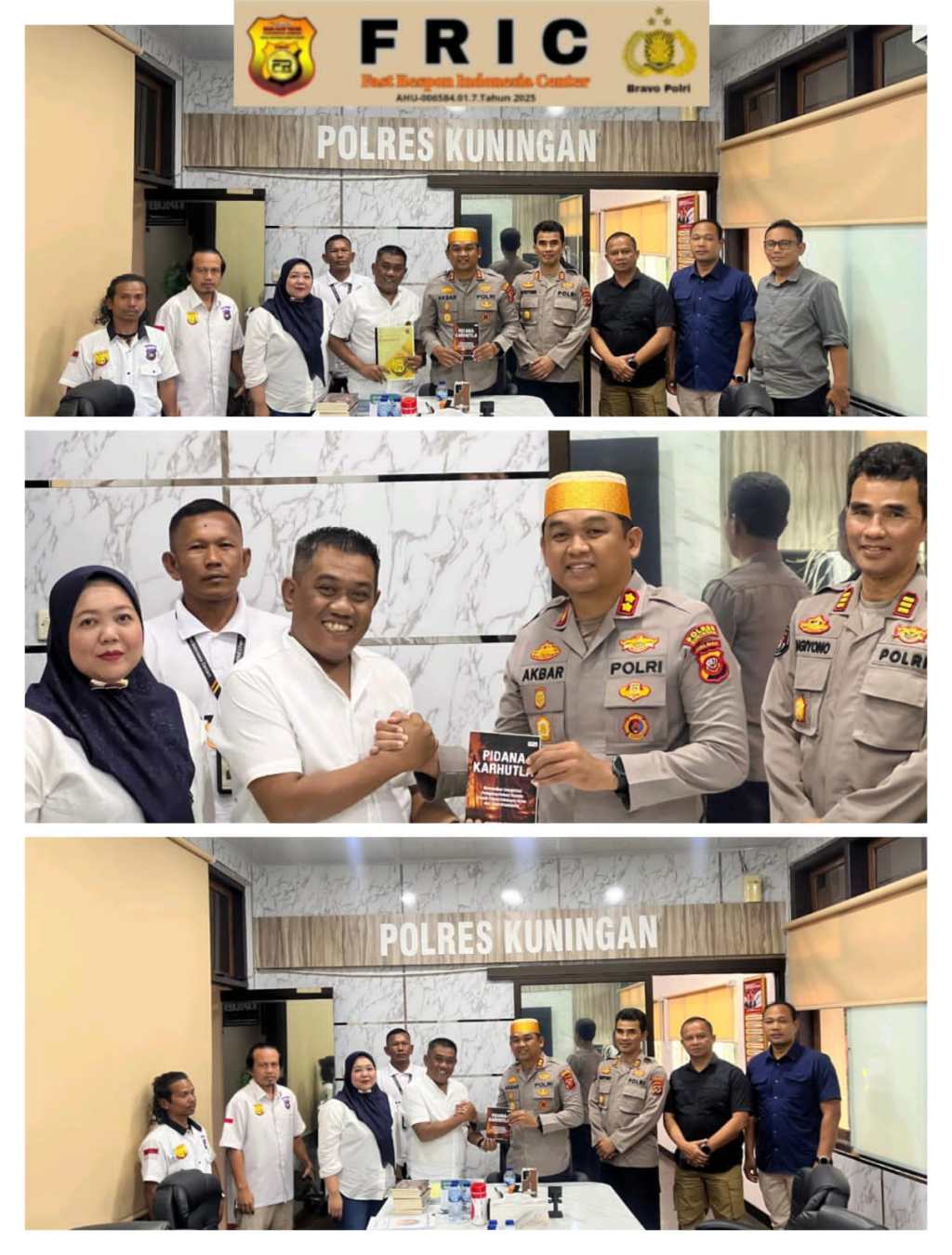 Bangun Komunikasi Sejak Awal, FRIC Silaturahmi ke Polres Kuningan&nbsp;.