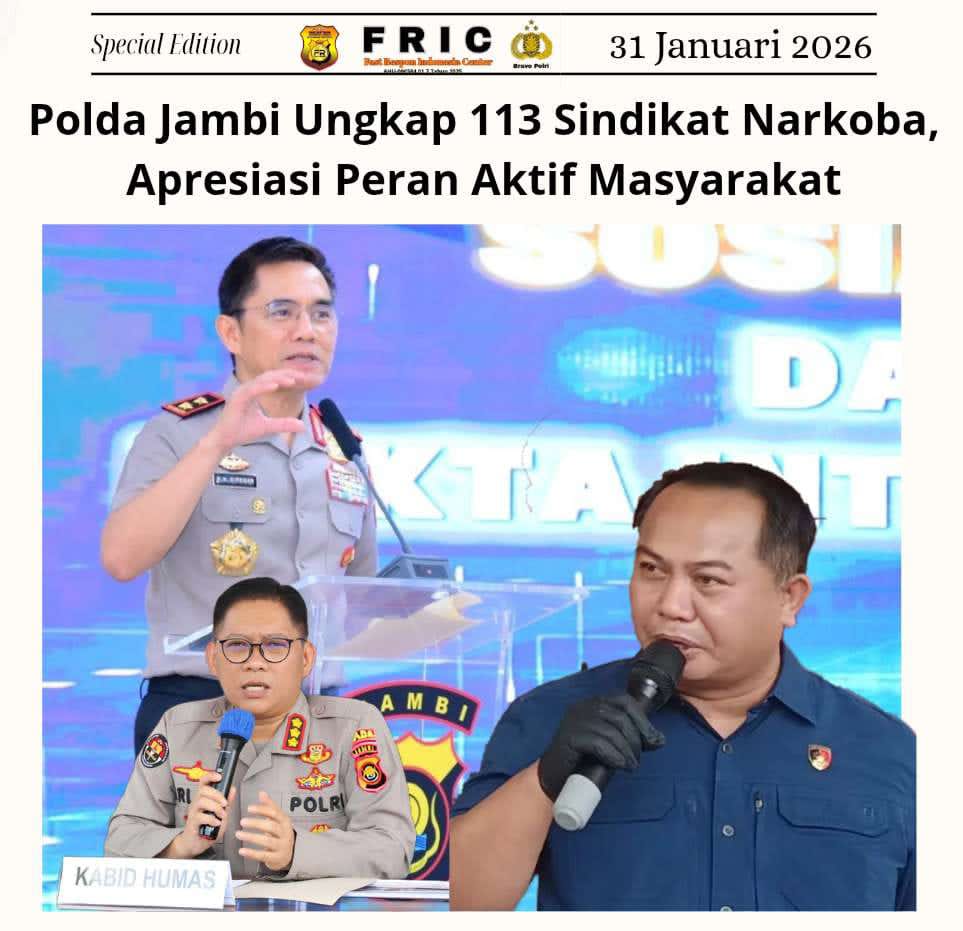Polda Jambi Ungkap 113 Sindikat Narkoba, Apresiasi Peran Aktif&nbsp;Masyarakat