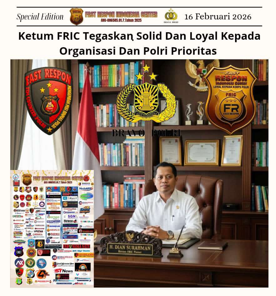 Ketum FRIC Tegaskan Solid Dan Loyal Kepada Organisasi Dan Polri&nbsp;Prioritas
